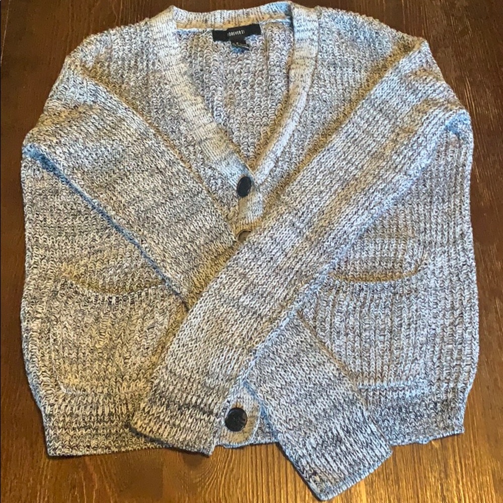 Forever 21 Knit Button Up Cardigan